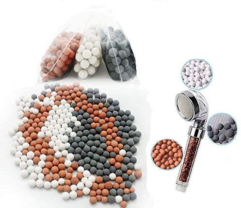 DetonTsai Mineral Balls Water Filter Refill Stones Beads for Hand Held Shower Head