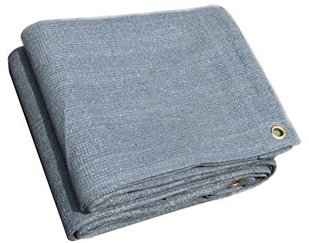 GZHENH-Sichtschutznetz Sonnensegel Balkon Windabweisend Zugfest Beschattungsrate 98% Metallloch, 3 Farben, 17 Größen (Color : Gray, Size : 2X4m)