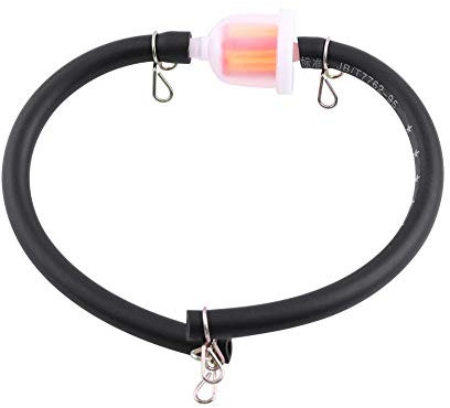 VOBOR Motorrad Kraftstofffilter 6mm, Motorrad Benzin Benzinschlauch Universal Benzinhahn Set mit 8mm Kraftstoffschlauch 4 Schlauchschellen für 49cc-160cc Mini Moto,Dirt Bike,ATV,Quad