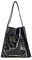 Ulisty Damen Veganes Lackleder Tragetasche Weich Shopper Tasche Lässig Schultertasche Mode Handtasche Tägliche Tasche Schwarz