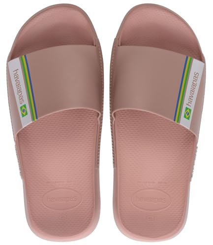Havaianas Slide Brasil, Infradito Unisex - Adulto, Crocus Rose, 45/46 EU