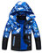 NATUST Boys Waterproof Jacket Fleece Lined Raincoat Kids Windproof Rain Coat Unisex Windbreaker Blue 9-10 Years