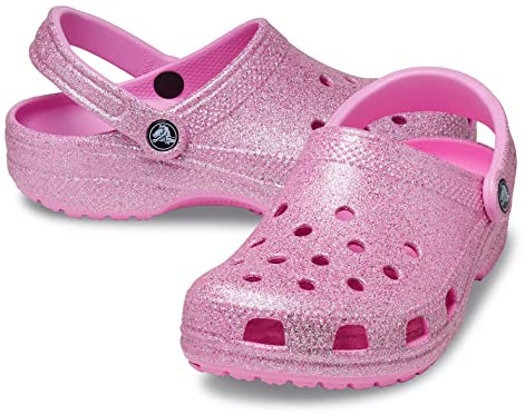 Crocs Sabots Classiques à Paillettes Unisexes pour Adulte, Rose Taffy, 40 Hommes / 42, Taffy Pink 207551 6SW, 12 UK Men/ 14 UK Women
