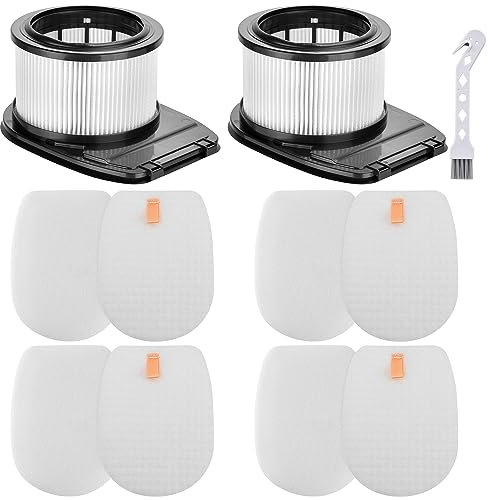 IZ662H Filters for Shark Rocket Pet Pro IZ662H IZ682H Stick Vacuums, Include 2 Pack HEPA Filter and 4 Pack Foam & 4 Pack Flet Filter Kit