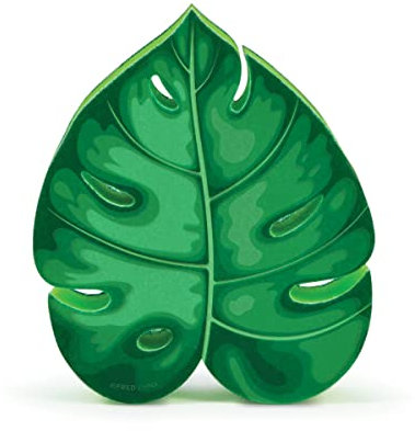 Genuine Fred, Zimmerpflanze, Monstera-Blatt-Küchenschwamm, Mehrfarbig