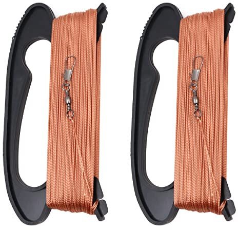 Hsthe Sea Kite reel Flying Kite String with Wrapping Board Flying Kite Line 100 m Pack of 2 (Black)