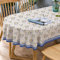 Bnejvif French Country Ovale Tischdecke, Paisleymuster, Polyester, wasserdicht, knitterfrei, 137,2 x 182,9 cm, Ganzjahres-Tischdecke