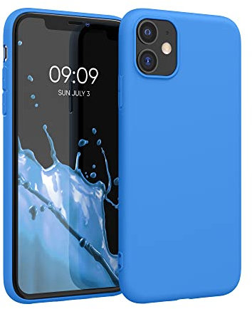 kwmobile Hülle kompatibel mit Apple iPhone 11 Hülle - weiches TPU Silikon Case - Cover geeignet für kabelloses Laden - Sea Breeze