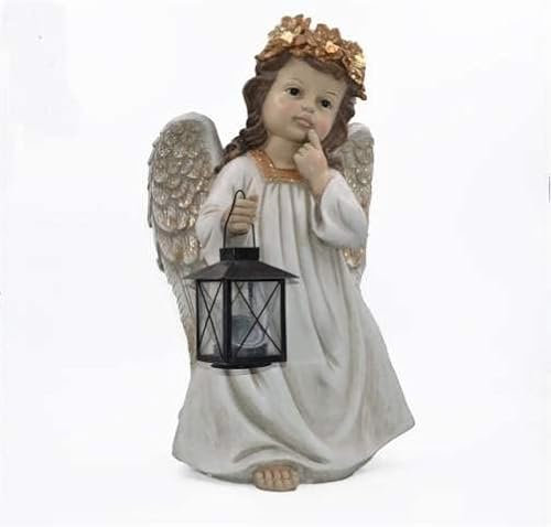 SUD IMPORT Ángel con Corona 42 cm 720214/2, Mezcla, Normal