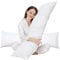 puredown Lot de 2 Traversin 135cm, Oreillers en Plumes et Duvet d'oie 40x135cm, Oreiller Dodo Rectangulaire, Blanc Moelleux Oreiller Hotellerie Luxe avec Housse Coton, Lavables en Machine, Oeko-Tex