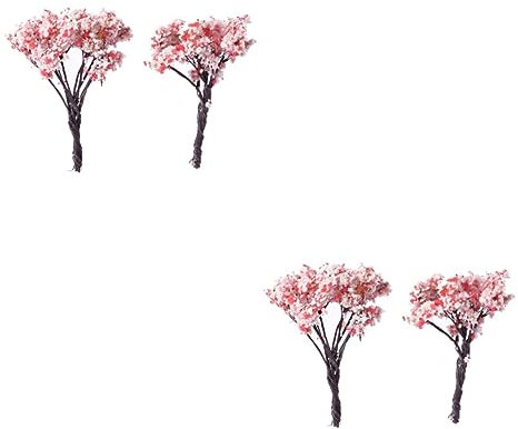 Garneck 20 STK Gefälschte Blumenpflücker Künstlicher Blumenbaum Kunstpflanze Mikrolandschaftsbäume Mini-bäume Simulationsbaum Gartendekorationen Kirschbaum Fröhlicher Baum