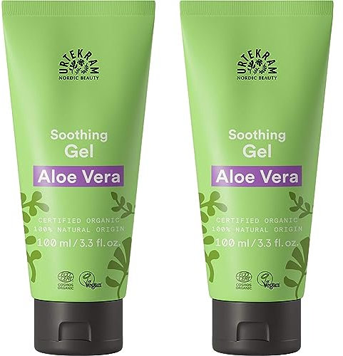Urtekram Aloe Vera Gel Bio, regenerierend, 100 ml (Packung mit 2)