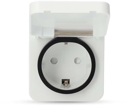 Nedis SmartLife Smart Stecker - Zigbee 3.0 - IP44 - Leistungsmesser - 3680 W - Type F (CEE 7/7) - -10-40 °C - Android/IOS - Weiss - 1 Stück