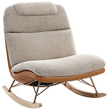 Freizeit-Schaukelstühle Schaukelstuhl Nordic Simple Modern Einzelsofa Schlafzimmer Balkon Lazy Lounge Chair Adult Nap Leisure Chair