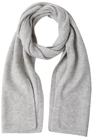 NUOHEMULE Luxuriöser Kurzschal aus 100 % Kaschmir für Damen und Herren, 150 x 25 cm, extra warmer Winterschal in Premium-Geschenkbox