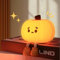 Kürbis-Silikon-Nachtlicht: 3-stufig dimmbare Helligkeit, wiederaufladbare, weich leuchtende Squishy Nachttischlampe, perfekte Kinderzimmer-Deko für Stillende, Kleinkinder, Babys, Kinderzimmer, Hallowe