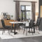 Ymkua Esstisch mit 4 Stühlen Set, 117x68x75 cm Rechteckiger Esstisch, Esszimmergruppe, Moderne Küche Esstisch Set, Esszimmerstuhl Küchenstuhl Set, Küchentisch Set für Wohnzimmer und Küche (Gray)