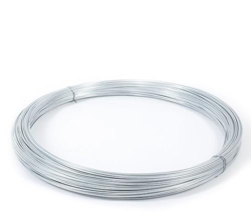 4 5 6 Ft Tall Heavy Duty Metal Fence Post, Garden Wire Rope Fencing Pillars with No-Dig Pointed Bottom & Zip Ties, Steel Green Support Posts(Pack of 1,Wire Rope)