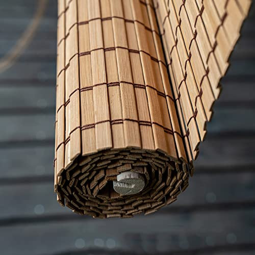Retro-Rollos, Bambusvorhang mit Lifter, Lichtfilternde Jalousien, Trennvorhang, Breite 50-150 cm, Raffrollos, staubdicht, pflegeleicht, 80 x 200 cm