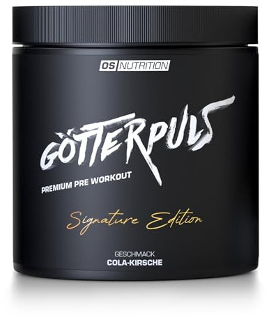 OS NUTRITION Götterpuls Premium Pre Workout Booster Signature Edition 395g (Cola-Kirsche)