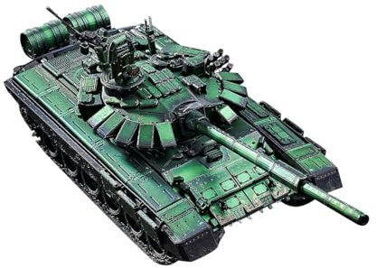 CreativeBlocker 1/48 T-72B3 Panzer Modell Bausatz - 3D Metall Puzzle Panzer, DIY Militär Bausatz, Metallpuzzle Erwachsene, Metall Modell Bausätze, Geschenke für Weihnachten Geburtstag (304PCS)