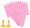 PATIKIL 8 x 4 Arrow Sticker, 12Pcs Removable Waterproof Self Adhesive Floor Stickers Directional Arrow Sign with Shovel for Road Instructions, Pink