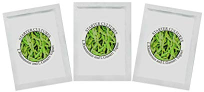 Yogurt Starter Cultures - Pack of 3 Freeze-Dried Sachets for Lactobacillus Rhamnosus and L.Gasseri Yogurt (3 sachets Pack)