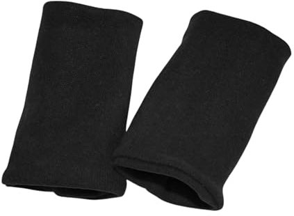 Britta Meier Warme, kuschelige Pulswärmer für Damen, Handarbeit aus Ostfriesland (Schwarz)