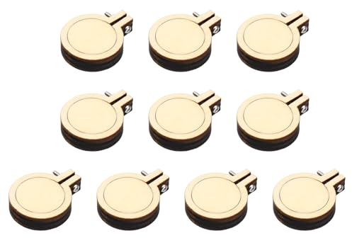 PATIKIL Mini Stickrahmen 1 Zoll 10 Stück Holz Rund Kreuzstich Rahmen Ring Kreis Anzeigerahmen Für DIY Anhänger Halskette Kunst Handwerk Nähen Dekor Holz