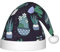 JIPOFD Cappello di Babbo Natale con cactus e piante grasse, cappello di Natale unisex, morbido e confortevole al tatto, cappello di Babbo Natale ispessito