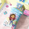 Halantex Gabby's Dollhouse Single Duvet Cover & Pillowcase Set -Soft & Breathable Polycotton Kids Bedding - Reversible Design Featuring Gabby, Pandy Paws & Baby Box-Fun & Colorful Girls' Bedroom Decor