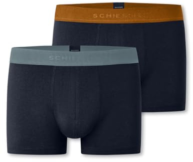 Schiesser Herren Schiesser Herren 2pack Long-Boxershorts Multipack Bio-Baumwolle - 95/5 Organic Cotton Boxershorts (2er Pack)