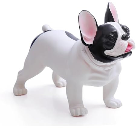 Schaufensterpuppe Realistische Schaufensterpuppenfigur aus Hundekleidung, Hundestatuen aus PVC | Requisiten für Hundefotografie | Dekoration für Draußen | Skulpturen Französischer Bulldoggen(Style B)