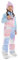 SIROKO Snowboard Latzhose für Mädchen Ski und Schnee KB1-G Jazzy, mehrfarbig, bunt, 9-10 (140 cm)