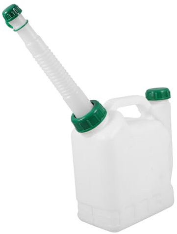 HANABASS 1pc 2 Chainsaw Ratio Pot Oil Measure Dispenser Bottle Lawn Mower Carburetor Automotive Oil Container Gas Bottle Graduated Measuring Container Chainsaw Gas Can Abs White