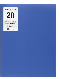 PAGNA 21009-07 Sichtbuch A4 PP Office blau