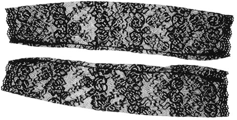 BESPORTBLE 1 Paar Lange Fingerlose Damen Handschuhe Aus Blumenmuster Spitze, Uv-Schutz Armstulpen FüR Sommer Outdoor-AktivitäTen, Atmungsaktive Und Bequeme ArmhüLlen Zum Autofahren Und Reisen
