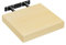 WOLTU Wandregal Wandboard Bücherregal Regale für Deko Wandablagen aus MDF Holz,Hängeregal Gelb Eiche, 25x22.9x3.8 cm RG9365kei