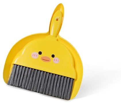 Mini Dustpan and Brush Set - ShiningUU Small Broom and Dust Pan for Table, Desktop Cleaning | Portable Durable Brush Set for Home, Kitchen, Car & Camping