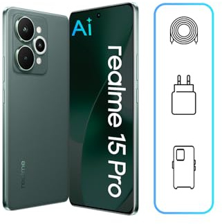 realme 15 Pro 5G Smartphone (12GB RAM, 512GB Storage) | 6.8 144Hz OLED Display | Snapdragon 7 Gen 4 | 50MP OIS Camera | 7000mAh | 80W Fast Charging | Android 15 | 12m Warranty (Velvet Green)