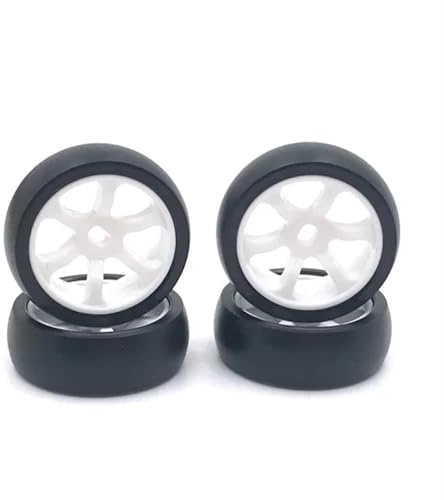 QOAKSDY Rc Auto Reifen Felgen Für Wltoys 284131 K969 K989 P929 Für Mini-Z Für Mini-Q 1/28 RC-Auto-Upgrade-Teile, 4-teiliges Hartplastik-Drift-Reifenrad