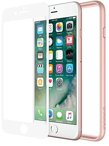 Incipio Bumper Case w/Plex Pro 3D White Screen Protector Bundle for iPhone 7 Plus - Rose Gold