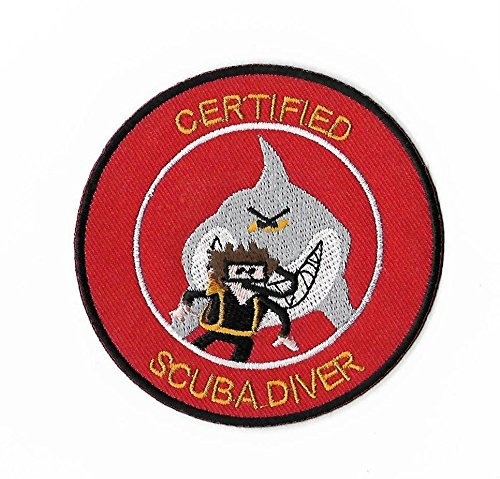 Bestickter Aufnäher, zertifizierter Taucher.