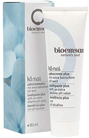 Bioemsan Zahncreme Plus – Natürliche Bio-Kräuter & Mineralien für effektiven Kariesschutz, Langzeit-Frische, sanfte Zahnfleischpflege, umweltfreundlich, frei von schädlichen Zusätzen, 80ml
