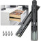 AOLISHENG Soft Close Drawer Runners Drawer Slides 550mm Heavy Duty 45kg Load Capacity Draw Sliders Full Extension Ball Bearing Kitchen Cabinet Replacement Draw Runners Side Mount, Black 1 Pair
