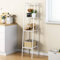 SogesHome Scaffale a Scaletta con Struttura di Metallo, Mobile Multifunzione, Assemblaggio Facile Regolabile per Adatto a Cucina, Casa, Bagno, 30 x 36 x 147 cm,SH-LXH-TJ30W