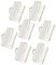 EXCEART 100Pcs 2cm Silver Metal Ribbon Crimp Ends, Fastener Clasps, Cord End Caps, DIY Jewelry Making Accessories for Bracelets, Necklaces, Chokers, and Crafts