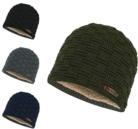 BOGG BORN IN SWEDEN Telleborg Strickmütze, Herren | Mit weichem Fleece-Innenfutter für kalte Tage Warme Mütze für Herbst und Winter
