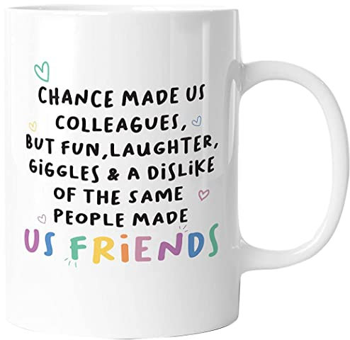 Victorian Printing Co - Chance Made Us Colleagues - Birthday Gift Mug, Ceramic, 11fl.oz.