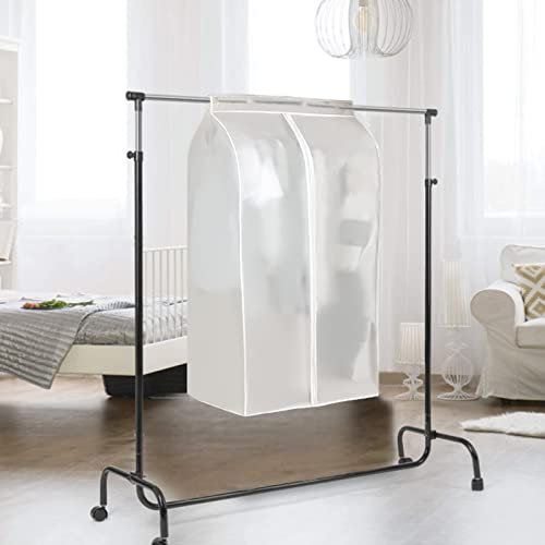 Kleidersack, Kleiderschutzhülle, Kleiderständer Abdeckung, Kleidersäcke Transparent mit Reißverschluss Staubdicht Wasserdicht Mottensicher für Anzug Mantel Kleid Jacke 60 * 50 * 90 cm